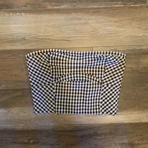 Forever 21 gingham tube top